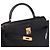 Hermès Borsa HERMES Kelly 32 in Pelle Esotica Nera - 103466 Nero - vista 7