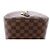 Borsa Louis Vuitton Ribera MM Damier Ebene Marrone N41434 Rosso - vista 10