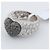 Anello De Grisogono Black Diamond Heart, Misura 51 Bianco - vista 2