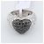 Anello De Grisogono Black Diamond Heart, Misura 51 Bianco - vista 3