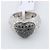 Anello De Grisogono Black Diamond Heart, Misura 51 Bianco - vista 4