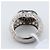 Anello De Grisogono Black Diamond Heart, Misura 51 Bianco - vista 7