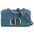 Borsa a tracolla Caro in pelle Dior Blu