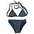 Fendi FF Monogramm Bikini-Set Schwarz Grau