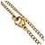 Choker Chanel Vintage CC con pendente rotondo in metallo D'oro - vista 3