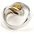 Autre Marque Elegenter 18K Gelbgold- und Platin-Ring Golden - Ansicht 4