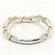 Autre Marque 18K Gelbgold- und Platin-Ring mit Diamant Golden - Ansicht 3
