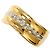 Autre Marque 18K Gelbgold- und Platin-Ring mit Diamant Golden