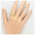 Autre Marque 18K Gelbgold- und Platin-Ring mit Diamant Golden - Ansicht 7