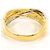 Autre Marque Anello a fascia in platino PT900 e oro giallo 18K D'oro - vista 4