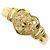 Autre Marque 18K Gelbgold-Ring mit Diamant Golden