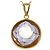 Autre Marque Collar de oro amarillo de 18K con camafeo de concha Dorado