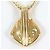 Autre Marque Collana in oro giallo 18K con diamante D'oro - vista 3