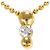 Autre Marque Collana in oro giallo 18K con diamante D'oro