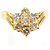 Autre Marque 18K Gelbgold-Ring mit Diamant Golden