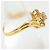 Autre Marque 18K Gelbgold-Ring mit Diamant Golden - Ansicht 3
