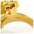 Autre Marque 18K Gelbgold-Ring mit Diamant Golden - Ansicht 5