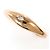 Autre Marque 18K Roségold-Ring mit Diamant Golden