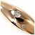 Autre Marque 18K Roségold-Ring mit Diamant Golden - Ansicht 2