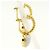 Autre Marque Orecchini a cerchio in oro giallo 18K e oro bianco con diamanti D'oro - vista 3