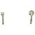 Autre Marque Orecchini a clip in diamante e oro bianco 14K e 18K D'oro