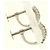 Autre Marque Orecchini a clip in diamante e oro bianco 14K e 18K D'oro - vista 2