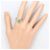 Autre Marque Platinring mit Jade und Diamant - Ansicht 5