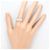 Autre Marque Platin 900 Ring mit Diamant - Ansicht 5