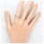 Autre Marque PT900 Platinring mit Diamant - Ansicht 6