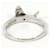 Autre Marque PT850 Platinring mit Diamant - Ansicht 3