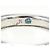 Autre Marque Anello a fascia in platino con accenti blu e diamanti - vista 5