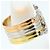 Autre Marque Platin- und Goldring mit Diamant Golden - Ansicht 3