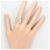 Autre Marque Platin- und Goldring mit Diamant Golden - Ansicht 6