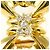 Autre Marque Orecchini a clip in oro giallo 18K con diamanti D'oro - vista 2