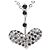Autre Marque Collana in oro bianco 18K con diamante nero D'oro