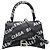 Borsa Balenciaga BB Monogram Hourglass XS Nero