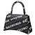Borsa Balenciaga BB Monogram Hourglass XS Nero - vista 2