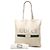 Borsa Tote a Spalla Gucci con Stampa Logo Bianco Crudo - vista 7