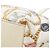 Borsa a mano con catena logo Gucci Bianco Multicolore - vista 6