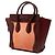 Céline Borsa Celine Luggage Micro Shopper Rosso Arancione Bordò - vista 2