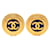 Orecchini a clip tondi Chanel Coco Mark D'oro