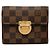Louis Vuitton Damier Portefeuille Koala Cartera Tri-fold Castaño