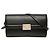 Borsa a tracolla in pelle nera con Interlocking G Gucci Nero