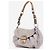 Prada 2000s Hobo Schultertasche aus Wildleder und Eidechse mit Schnalle Grau - Ansicht 2