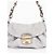 Prada 2000s Hobo Schultertasche aus Wildleder und Eidechse mit Schnalle Grau - Ansicht 4