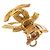 Orecchini Chanel Coco Mark Vintage Teardrop D'oro - vista 3