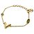 Bracciale charm Louis Vuitton placcato oro D'oro