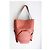Borsa a secchiello Céline rosa scuro in pelle e tela Marrone - vista 2