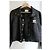 Courreges Courrèges Giacca in vinile nero con logo - vista 6