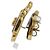 Timeless Orecchini a clip Chanel 03P Camellia Coco Mark Nero Bianco D'oro - vista 2